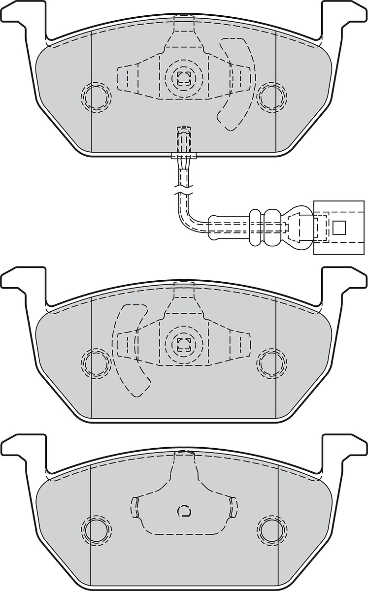 BRAKE PADS FIRST AUDI A3 10.13 05.15